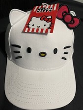 Hello Kitty Hat O/S 3D Embroidered Baseball Cap Snapback