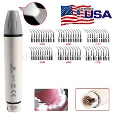 Dental LED Ultrasonic Piezo Scaler Handpiece 10*Scaling Tips fit DTE SATELEC