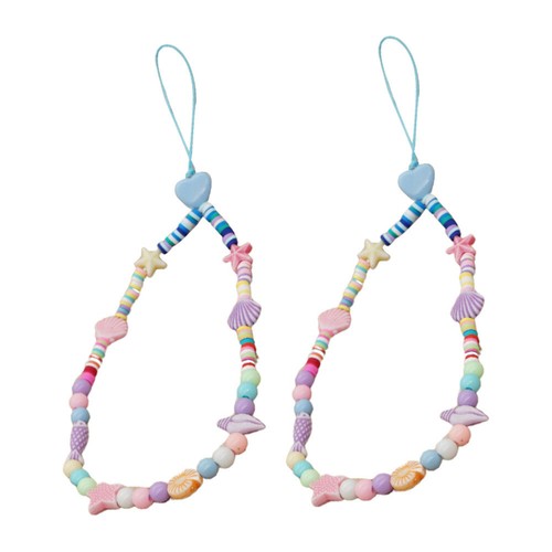 2 Pcs Mobile Phone Chain Ladies Charm Holder Lanyard Accessories - 第 4/8 張圖片