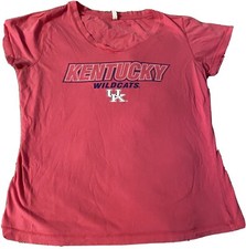 UK U of Kentucky WILDCATS PINK Large Shirt JANSPORT 100% COTTON USED W SHRINKAGE