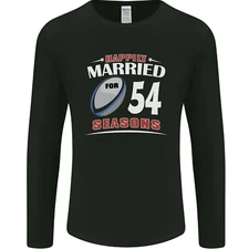 54 Year Wedding Anniversary 54th Rugby Mens Long Sleeve T-Shirt