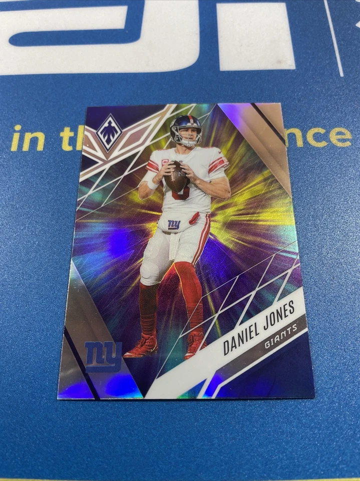 2022 Phoenix Football Color Burst Silver #95 Daniel Jones NY Giants NFL - Image 2 of 4