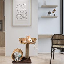 Cat Tree w/ Scratching Posts Scratcher for Kitten Cat House Toy Ball Home USA