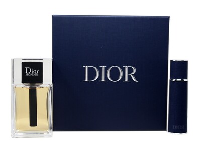 DIOR HOMME 2 PIECE GIFT SET EAU DE TOILETTE NATURAL SPRAY 100 ML/3.4 FL.OZ.