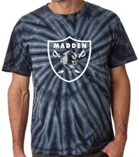 Tie-Dye John Madden Oakland Las Vegas Raiders Logo T-Shirt