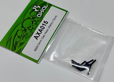 M2 x 10mm cap Head Black 10 Wraith SCX10 AXA015 Diff