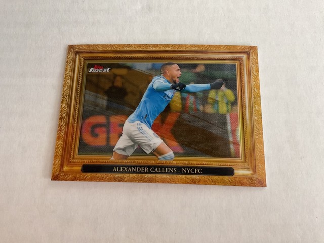 2022 Topps Finest MLS Soccer ALEXANDER CALLENS Gold Refractor 6/50