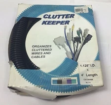 Clutter Keeper Organizes Cluter Wires and Cables 4’ Long