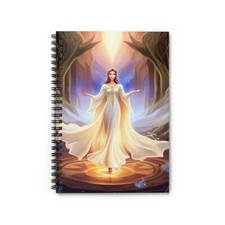 Angel 118 pages Spiral Notebook - Ruled Line