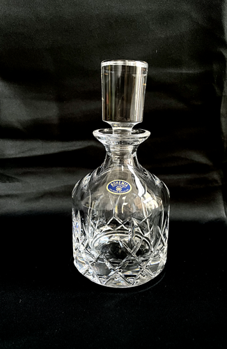 Decanter Whiskey Vodka Cognac Water Carafe Bohemia Crystal Glass 7oz /200ml Gift - Picture 3 of 8
