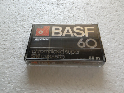 BASF chromdioxid super sm cassette 60 MC Kassette Tape NEU und OVP