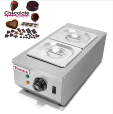 2-Tanks Chocolate Melter Melting Machine Electric Water Heating 220V E