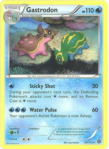 Gastrodon 29/114 Steam Siege Rare Near Mint NM Pokemon DNA GAMES