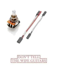 EMG 25K CONTROL VOLUME SOLID SHAFT SHORT SHAFT POT SOLDERLESS w/ WIRES  #3270