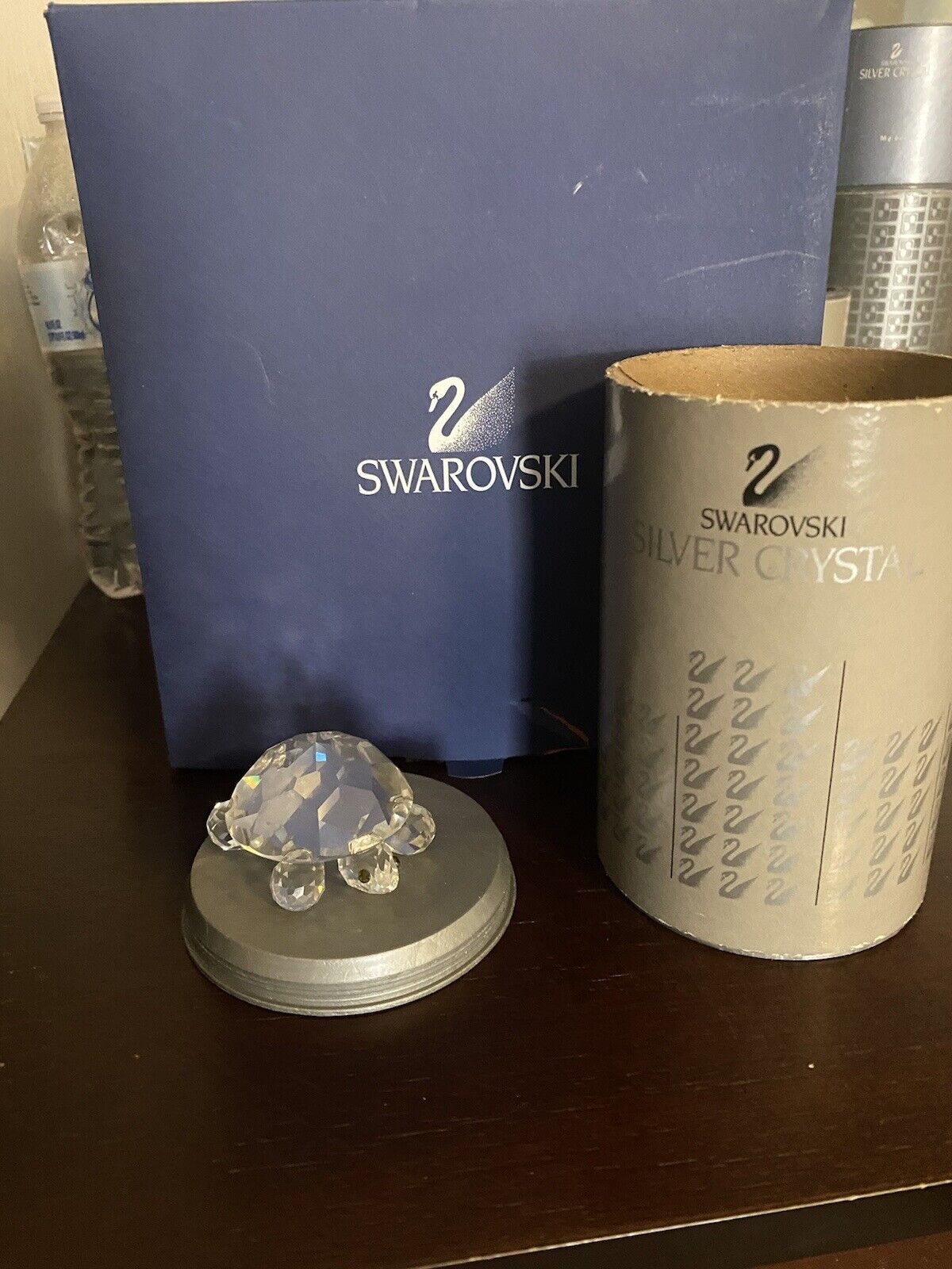 Swarovski Crystal Turtle 7632 NR 030 Retired  And Baby Turtle Also