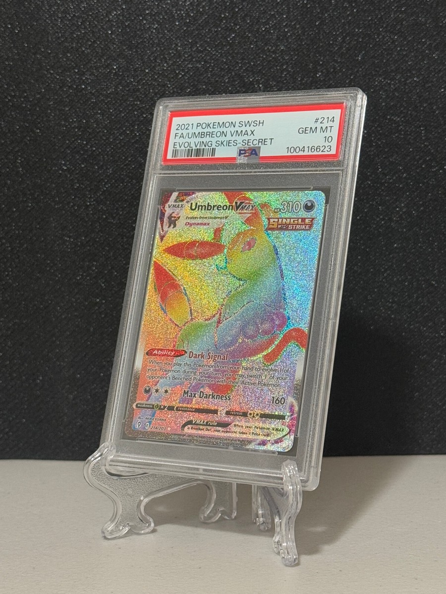 PSA 10 Umbreon VMAX #214 SWSH Evolving Skies Full Art Secret