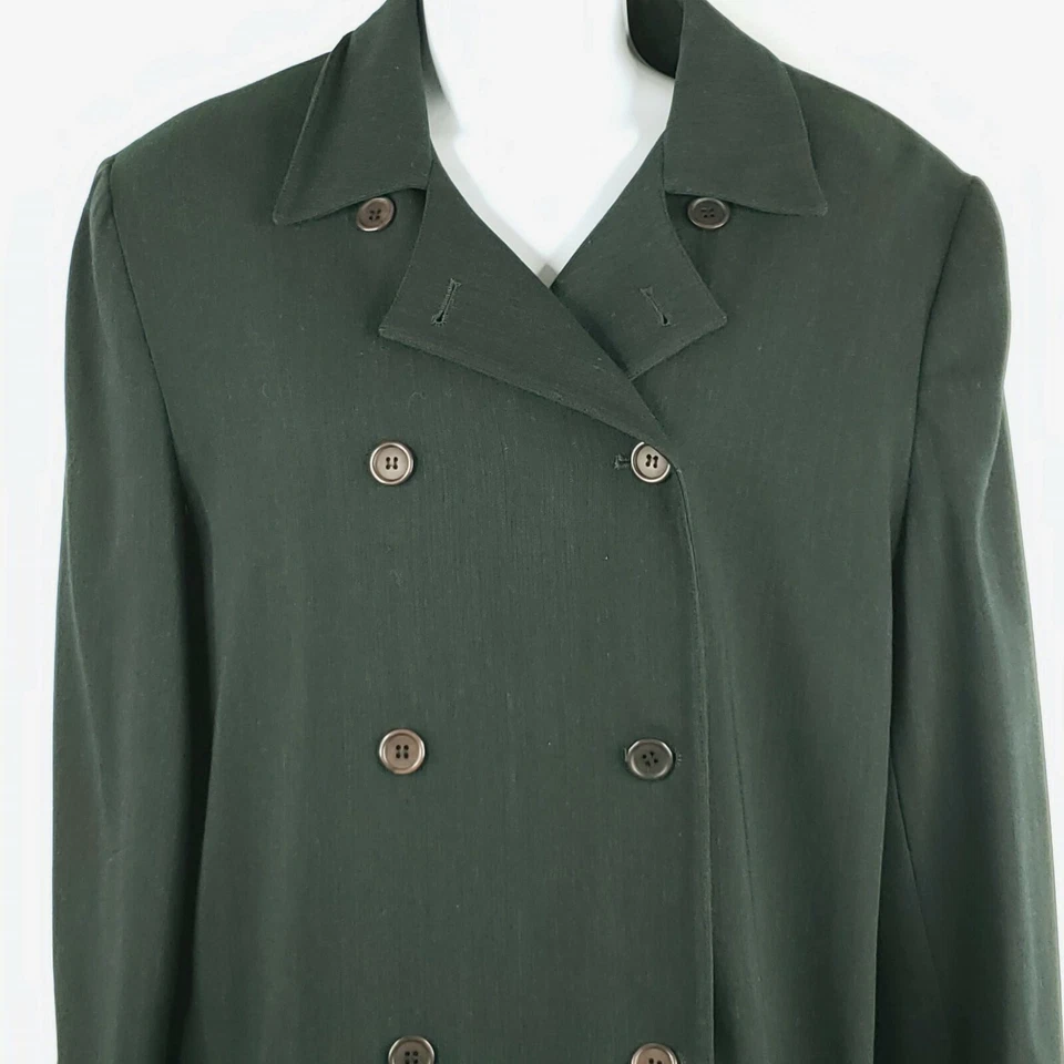 Conjunto de traje falda Burberrys vintage años 80 para mujer talla 10 negro verde lana cachemir Foto 2 de 4