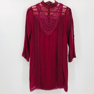 topshop burgundy lace dress
