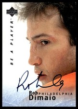 1995-96 Upper Deck Be a Player Autographs Rob Dimaio Auto Philadelphia Flyers