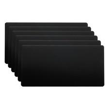 6 Pcs 3x2" Anodized Aluminum Sheet Metal Engraving Blanks 1MM Thin Black