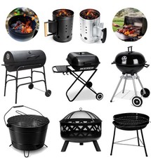 Portable Charcoal BBQ Grill Kettle Oil Drum Barbecue Outdoor Garden Cooking Drum