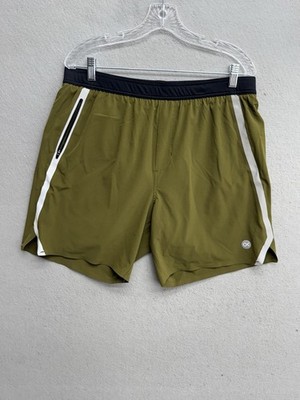 Outerknown Active Shorts Mens Large Green Lined 7'' Inseam Volley Performance