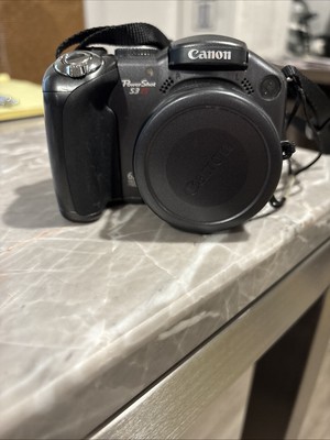 Canon PowerShot S3 IS 6.0MP Digital Camera - Black DEFECTIVE FOR PARTS