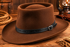 Clint Eastwood Western Hat Cowboy Wool Felt Gunslinger Ranch Fedora