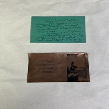 Copper Souvenir Sheet Butte Montana Mine