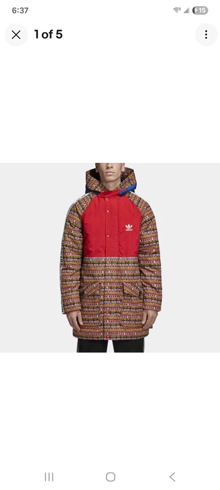 Adidas Pharrell Williams Hu Human Race Padded Jacket Multicolor - Image 3 of 4
