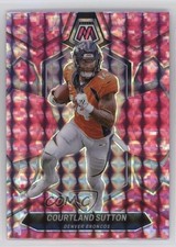 2024 Panini Mosaic Pink Camo Mosaic Prizm Courtland Sutton #66 04xt