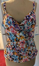 Anne Cole Limited Edition UPF 50 Women's Tankini Top, Size-L, Free Shipping