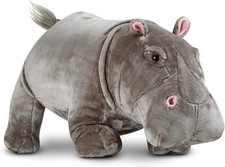 Melissa  Doug Giant Hippopotamus Lifelike Plush Toy