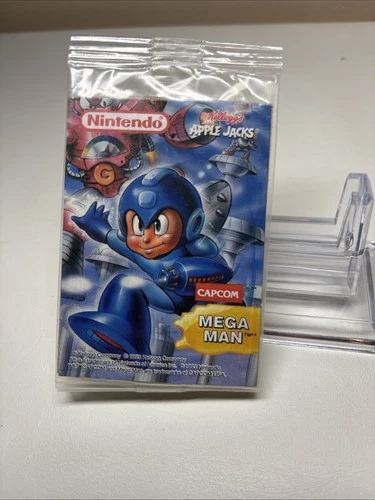 Mega Man Capcom Kellogg's Apple Jacks Promo Trading Card Nintendo Sealed 1993