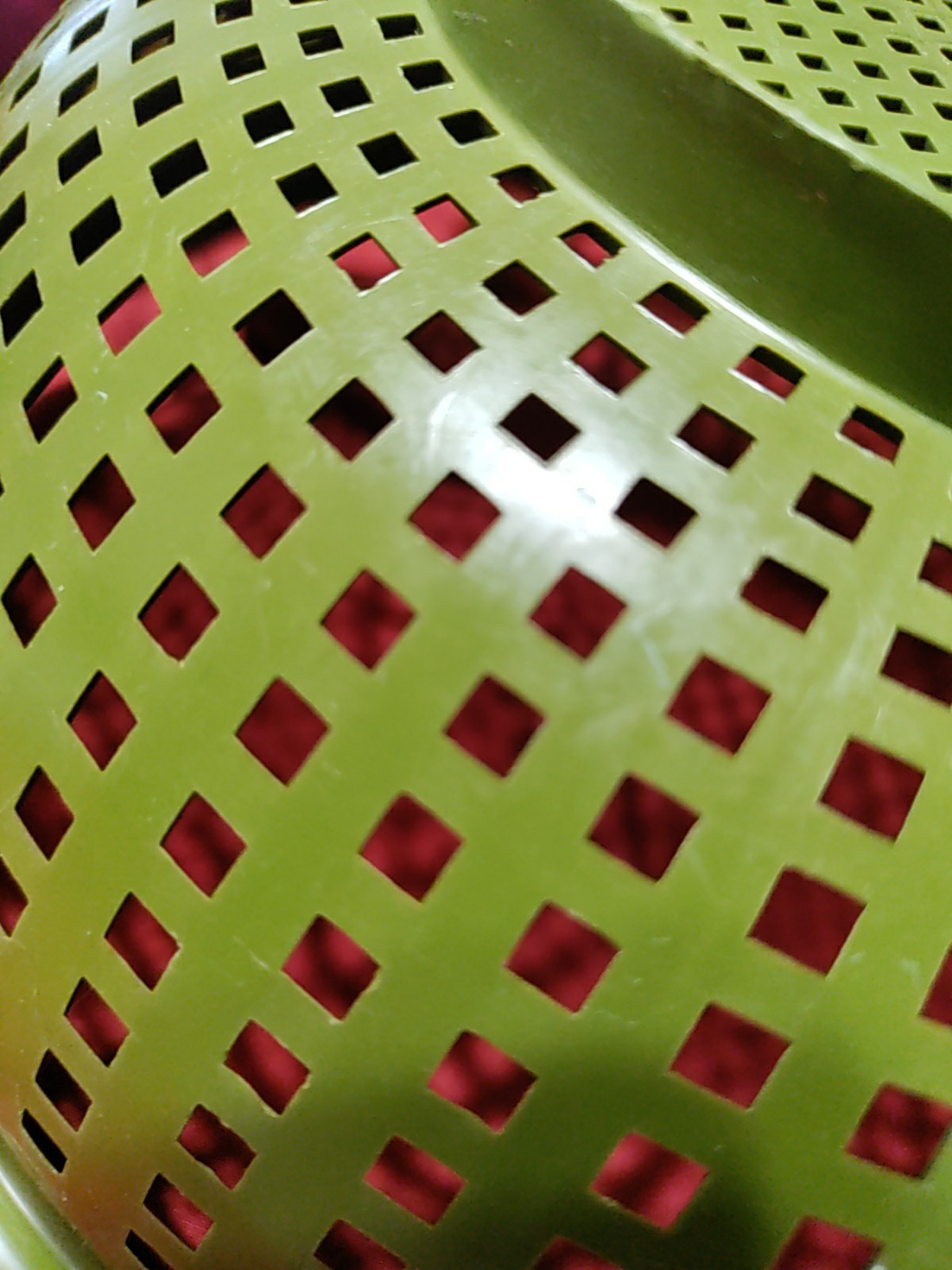 Vintage MCM Avocado Olive Green Max Klein Co Strainer Colander  1970s Kitchen