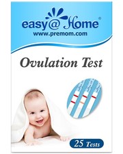 Easy Home Ovulation Test Strips, 25 Pack Fertility 25 Count Pack of 1 , Blue