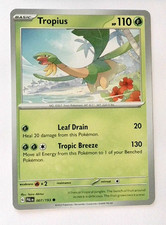 Pokemon Tropius Card 007/193 Paldea Evolved TCG