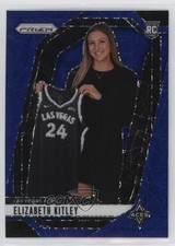 2024 Panini Prizm WNBA Blue Velocity Prizm Elizabeth Kitley #140 Rookie RC 11ba