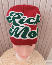 Red/Green/White Y2K Hip Hop beanie snow hat w...