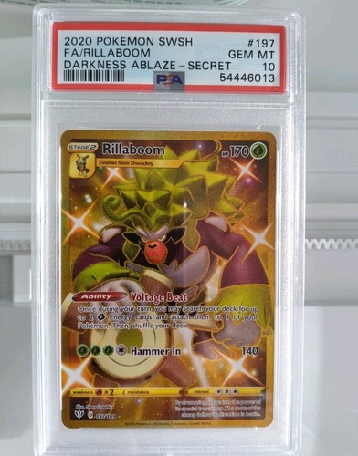 rillaboom pokemon card value V - SWSH014 Ultra Rare Promo Attack 2 Pokemon Rebel Clash Rillaboom V