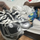New Balance Black/Gray/White Low Top Lace-Up Athletic Sneakers Teens — photo 2