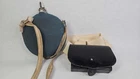 auction 2 civil war relics? canteen with wool cover cartridge box
