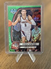 2024-25 Bowman University Chrome Steele Venters #92 Green Shimmer Refractor (RC)