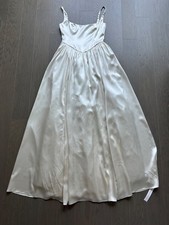 Reformation LIZ Ivory White Silk Maxi Dress Wedding Bridal Gown w/ tags Size 6