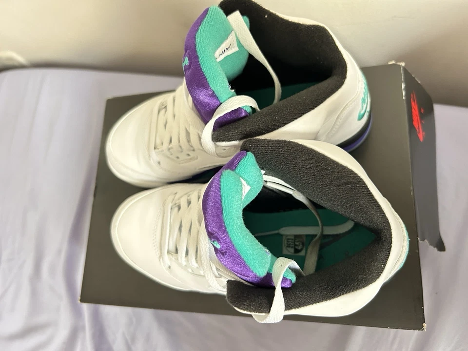 Nike Air Jordan 5 ретро GS 2013 Size4.5Y 440888-108 белый женский размер 6 - Изображение 3 из 4