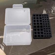 Battery Storage Case with Foam Professional Carrier Shockproof Portable