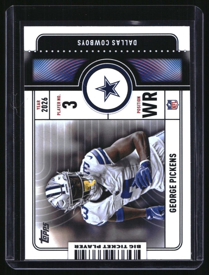 2026 Topps Flagship Big Ticket Player #BTP-16 George Pickens Cowboys