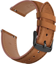 20mm Soft Leather Replacement Band for Timex Expedition Watches