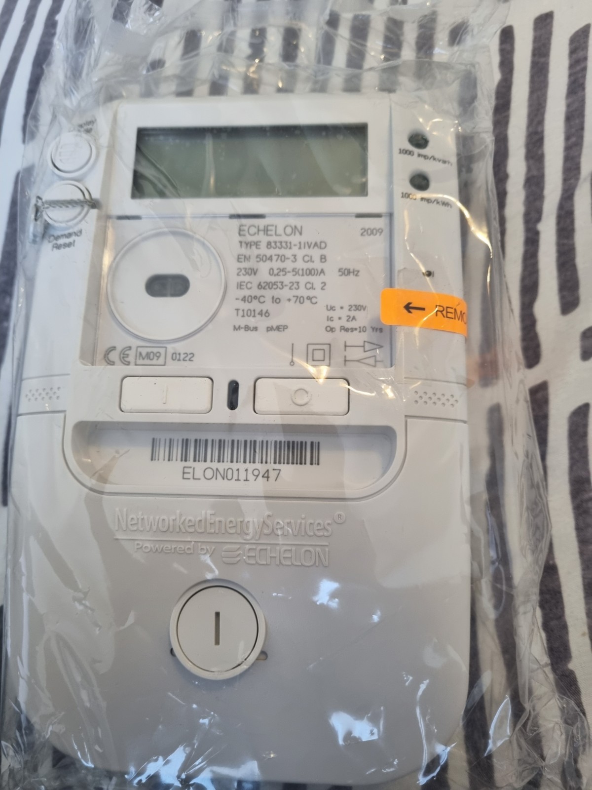 Compteur électrique monophasé Echelon energy pour suivre sa consommation heures creuses