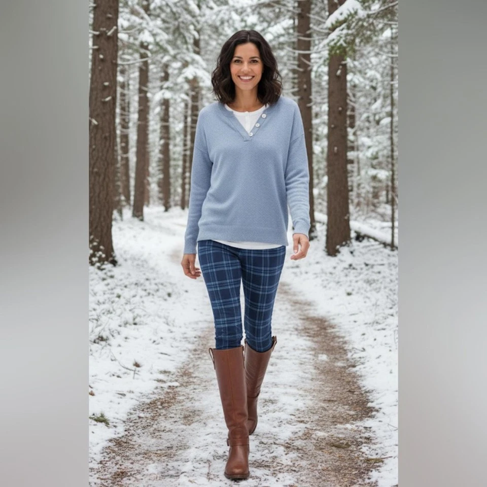 Maeve | Suéter en capas de cachemira azul angora de ensueño - ¡Chic sin esfuerzo! Foto 3 de 3